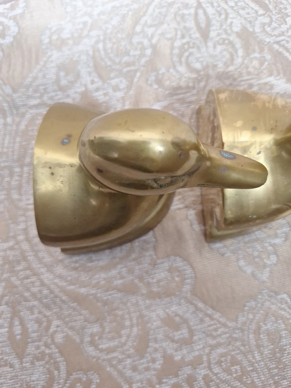 Brass Duck Figurine Pair - Vintage Decorative Ducks